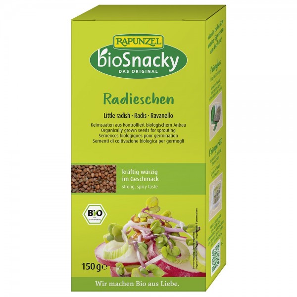Seminte de ridiche pentru germinat bio Rapunzel BioSnacky